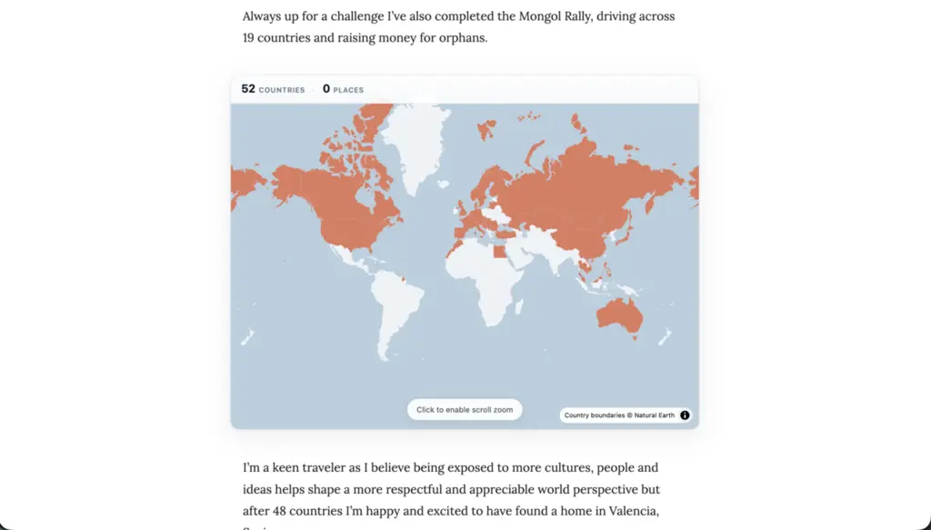 Launching hugo-travel-map