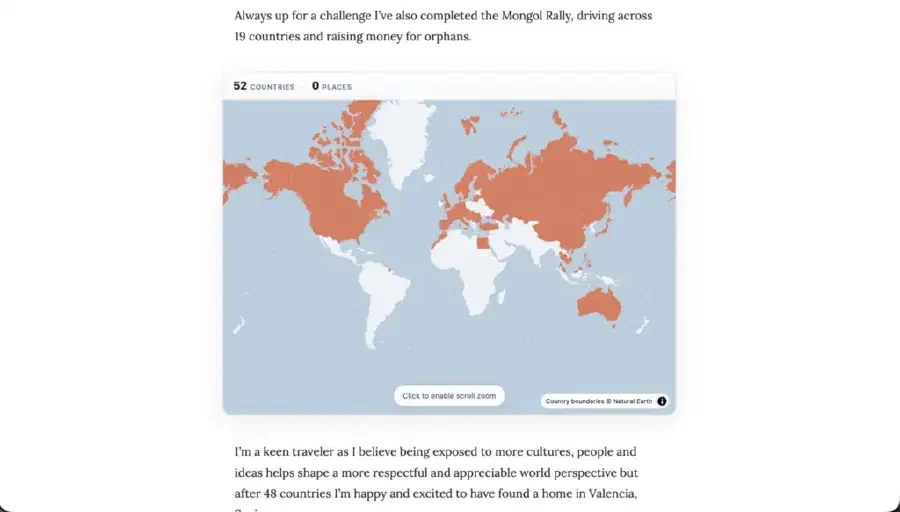 Launching hugo-travel-map