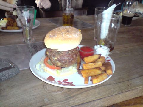 Burger At The Mash Tun