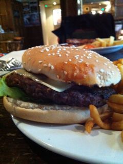 Chili Burger With Cheese at The Royal Pavilion Tavern